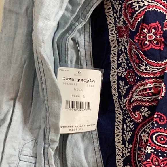 Free People Bandana Bandit button down shirt - Picture 6 of 9